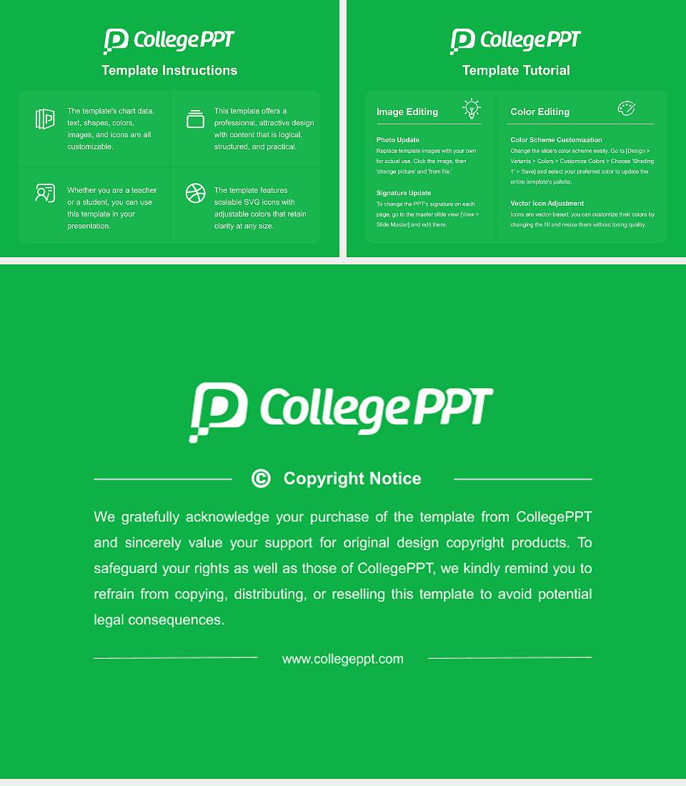 Mcdaniel College Course/Courseware Creation PPT Template4:3 ratio PPT effect preview image5