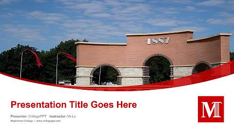 Mcpherson College Course/Courseware Creation PPT Template