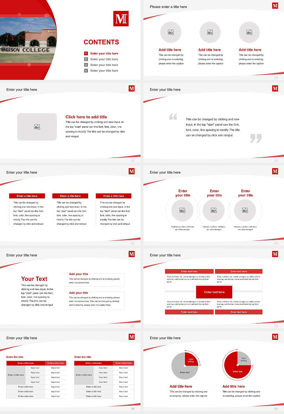 Mcpherson College Course/Courseware Creation PPT Template16:9 ratio PPT effect preview image2