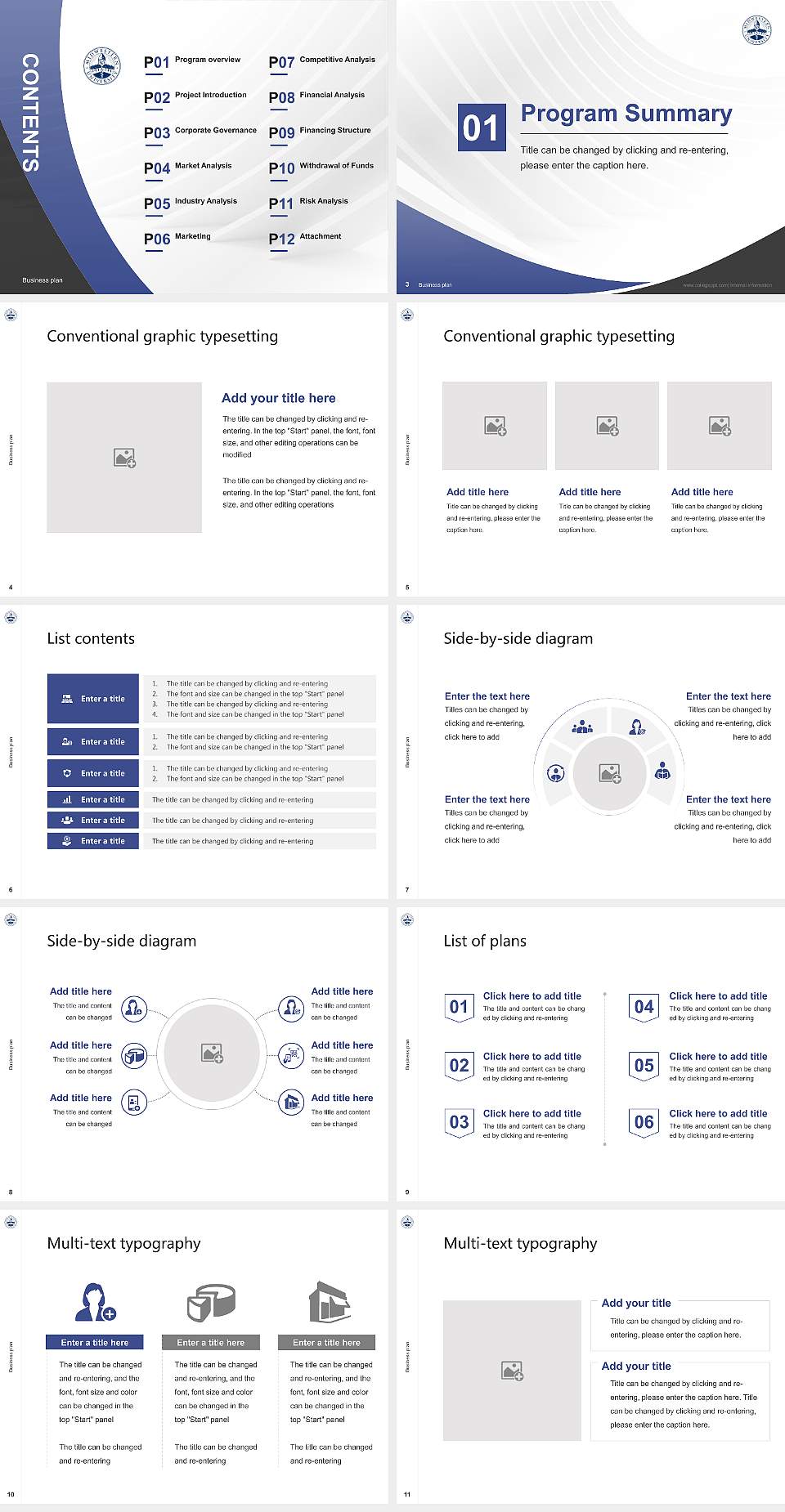 Midwestern University-Downers Grove Competition/Entrepreneurship Contest PPT Template4:3 ratio PPT effect preview image2