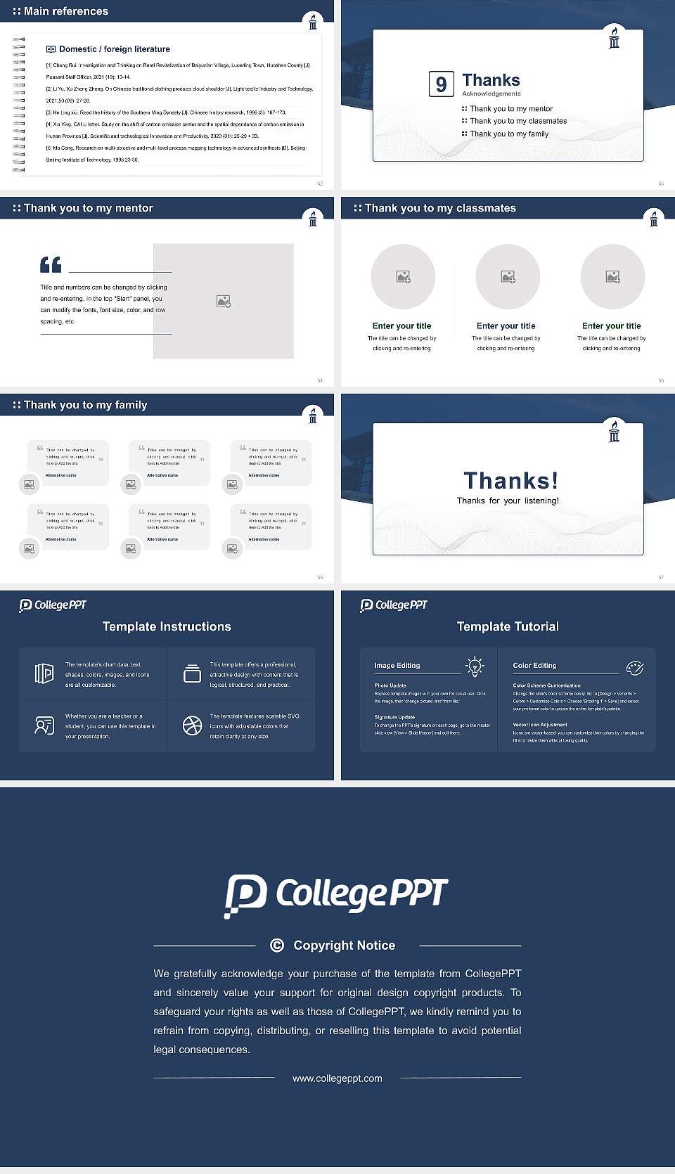 Messiah University Graduation Thesis Defense PPT Template16:9 ratio PPT effect preview image7