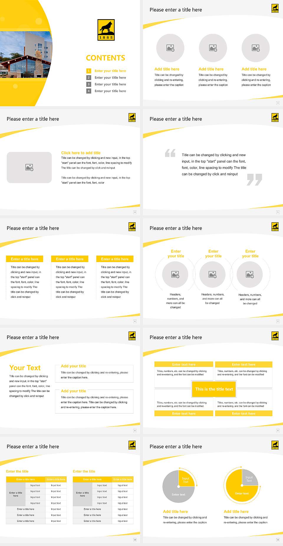 Michigan Technological University Course/Courseware Creation PPT Template4:3 ratio PPT effect preview image2
