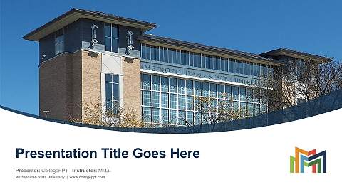 Metropolitan State University Course/Courseware Creation PPT Template