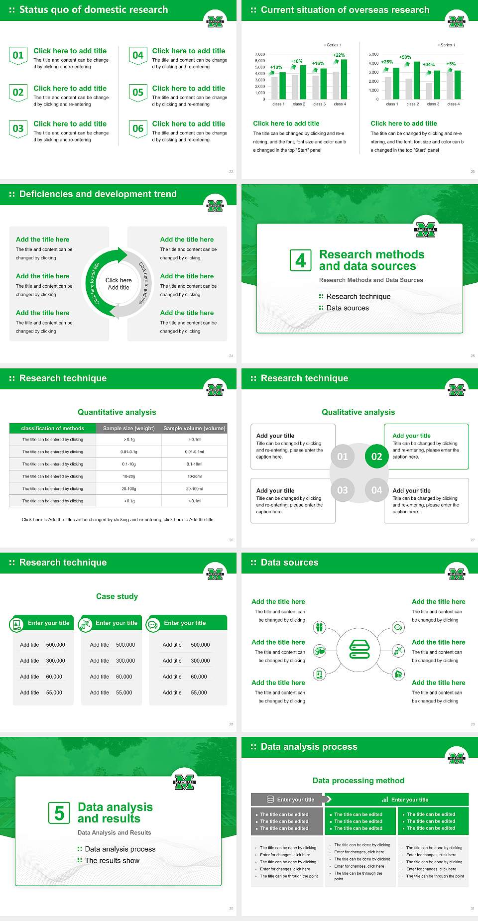 Marshall University Graduation Thesis Defense PPT Template4:3 ratio PPT effect preview image4