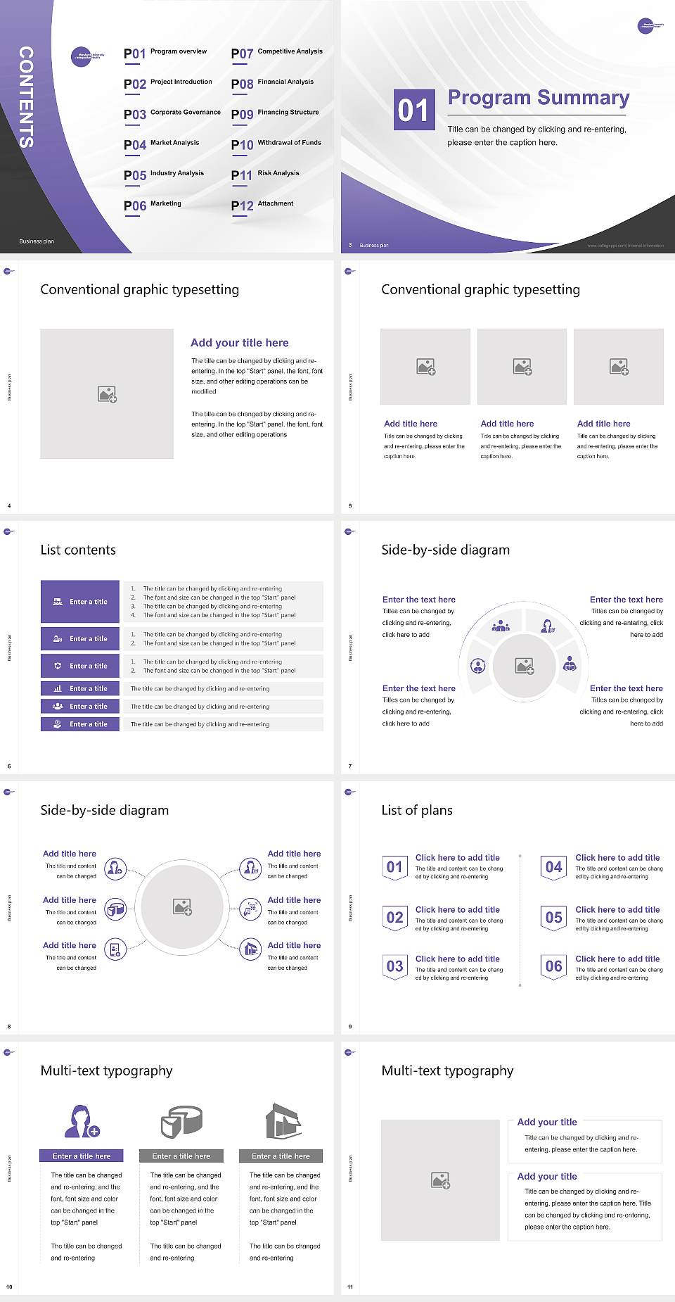 Maryland University of Integrative Health Competition/Entrepreneurship Contest PPT Template4:3 ratio PPT effect preview image2