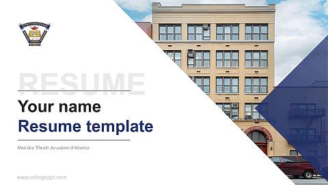 Mesivtha Tifereth Jerusalem of America Resume PPT Template