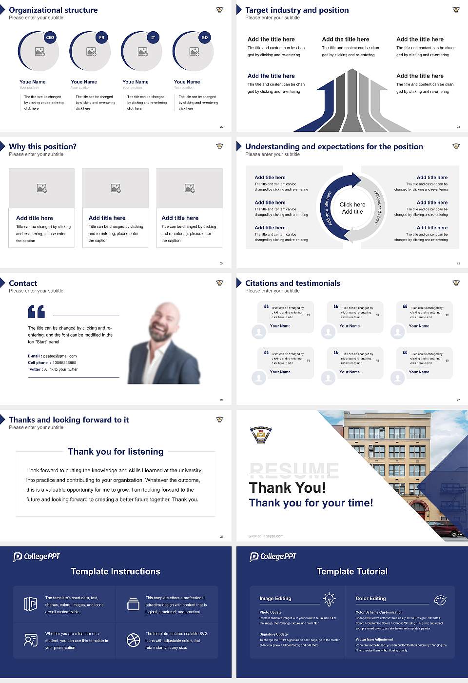 Mesivtha Tifereth Jerusalem of America Resume PPT Template16:9 ratio PPT effect preview image4