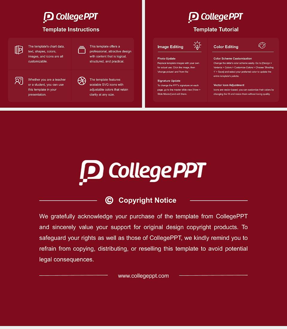 Massachusetts School of Law Course/Courseware Creation PPT Template4:3 ratio PPT effect preview image5