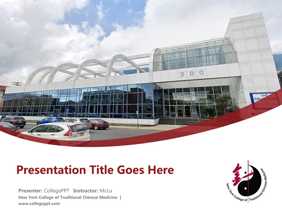 New York College of Traditional Chinese Medicine Course/Courseware Creation PPT Template4:3 ratio PPT effect preview image5