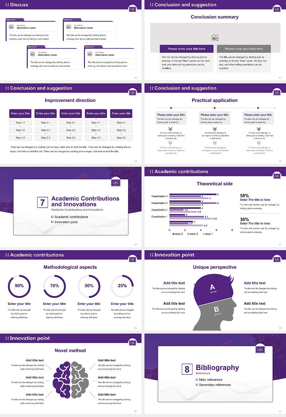Mckendree University Graduation Thesis Defense PPT Template16:9 ratio PPT effect preview image6
