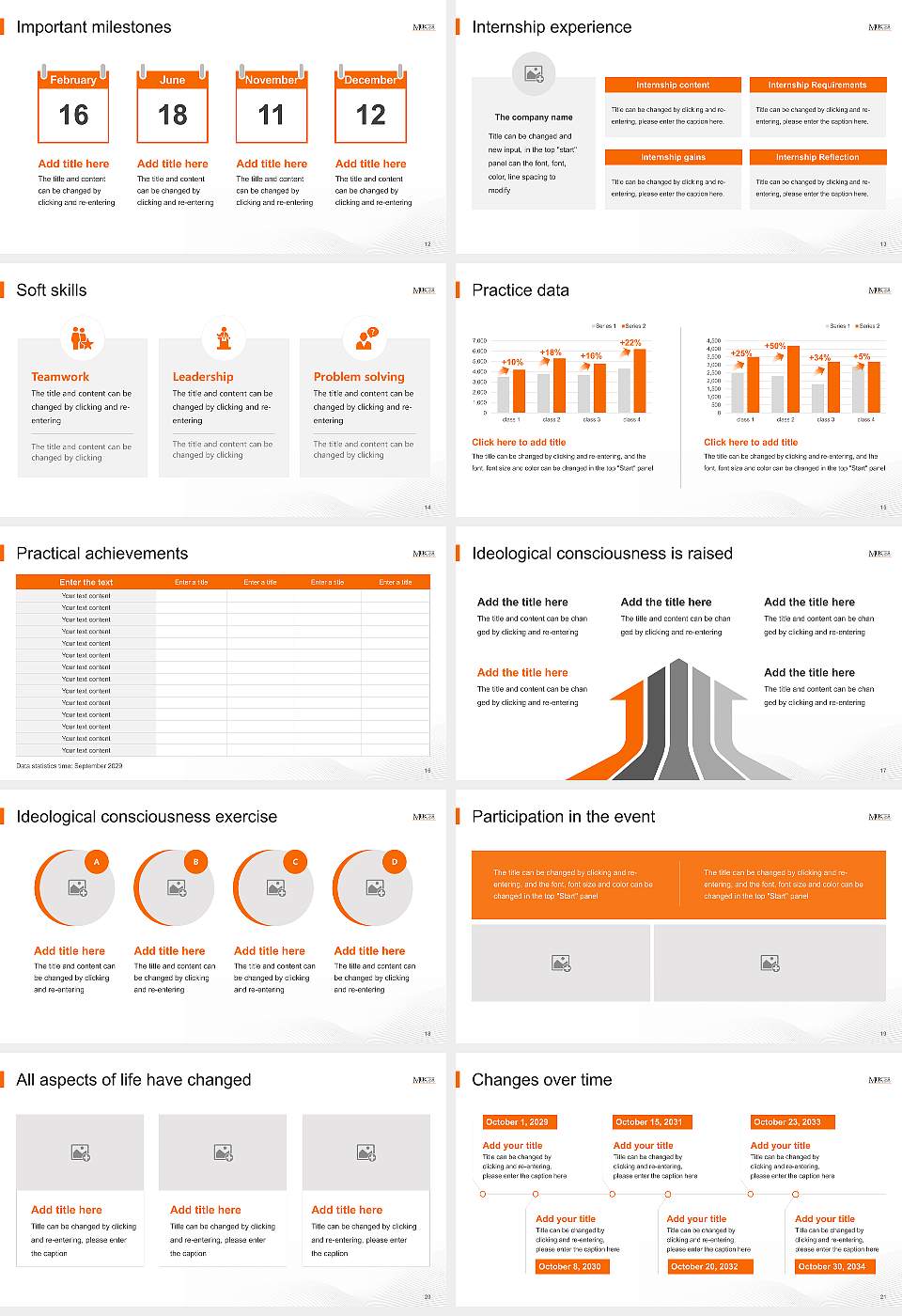 Mercer University National Scholarship Defense PPT Template16:9 ratio PPT effect preview image3