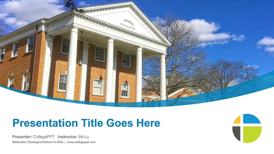 Methodist Theological School in Ohio Course/Courseware Creation PPT Template16:9 ratio PPT effect preview image