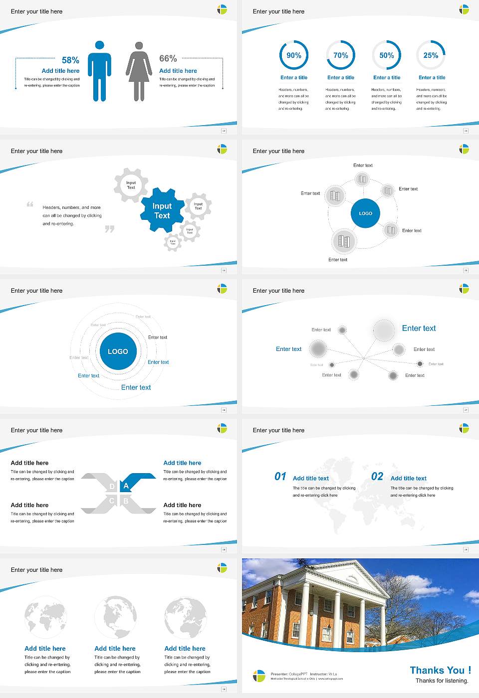 Methodist Theological School in Ohio Course/Courseware Creation PPT Template16:9 ratio PPT effect preview image4