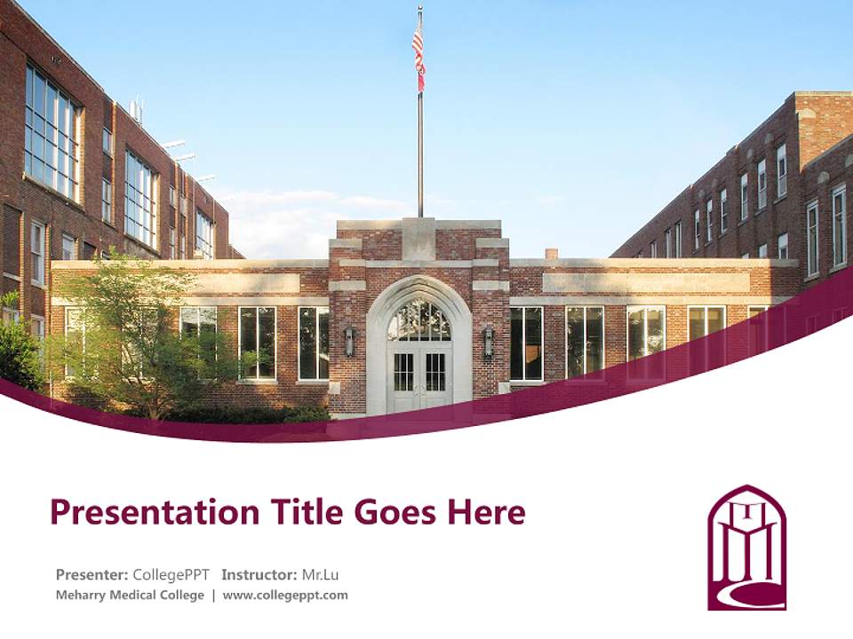 Meharry Medical College Course/Courseware Creation PPT Template4:3 ratio PPT effect preview image5