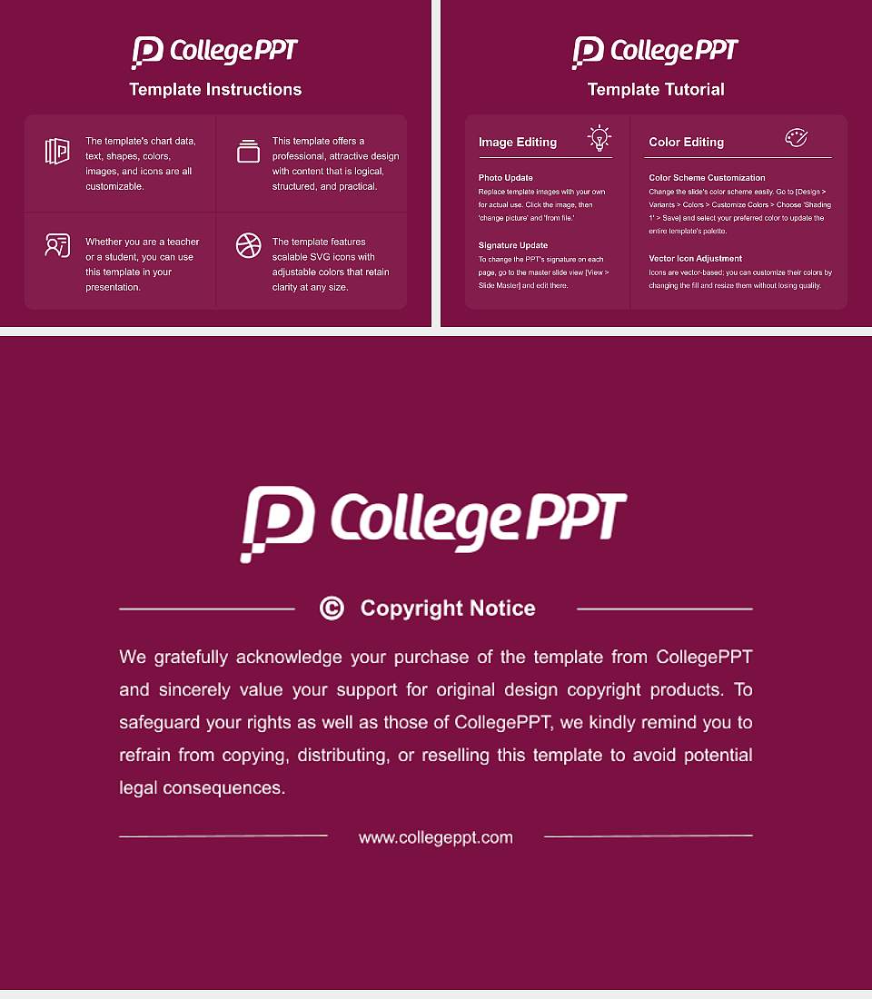 Meharry Medical College Course/Courseware Creation PPT Template4:3 ratio PPT effect preview image5