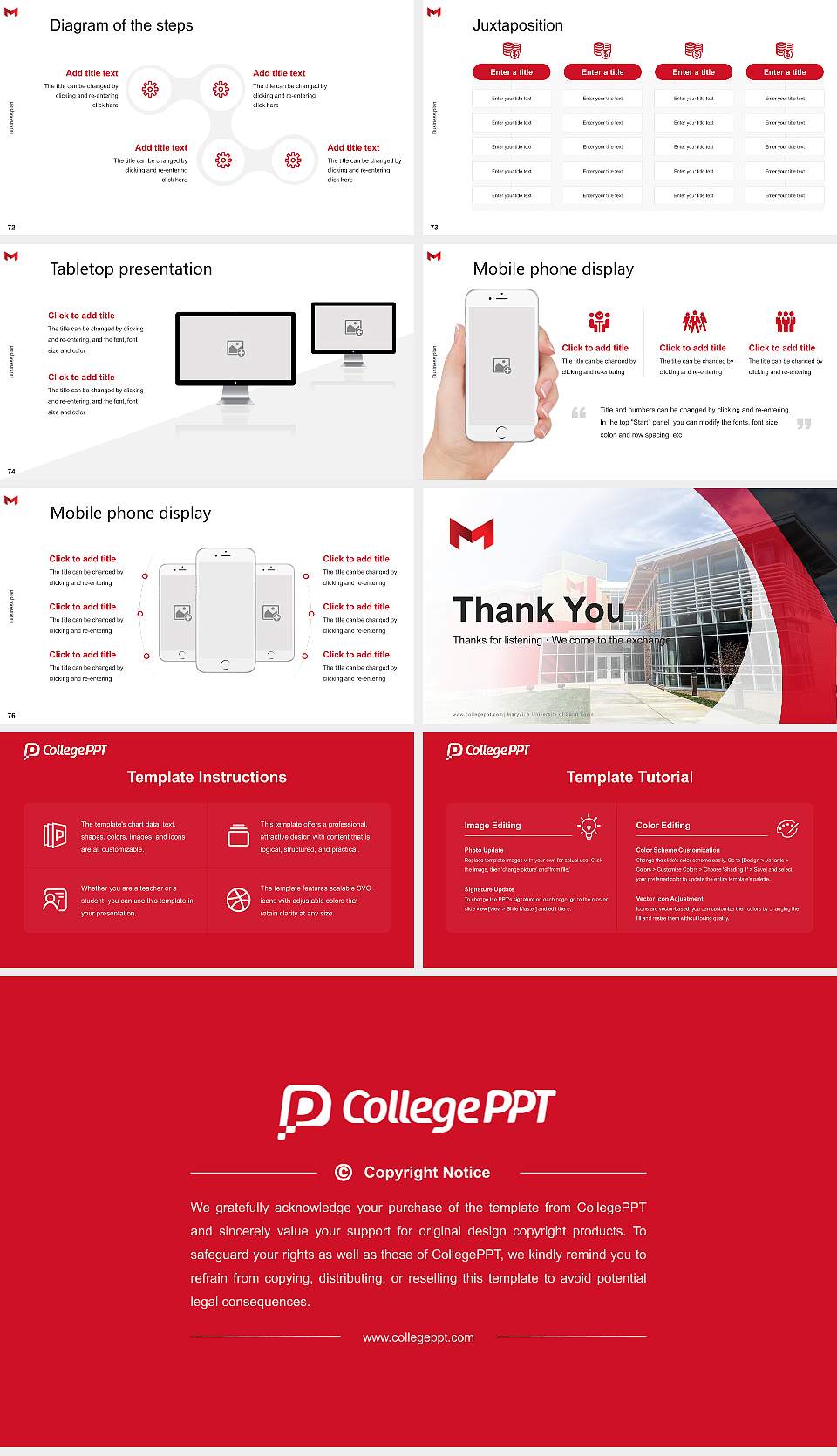 Maryville University of Saint Louis Competition/Entrepreneurship Contest PPT Template16:9 ratio PPT effect preview image9