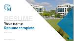 Meridian University Resume PPT Template
