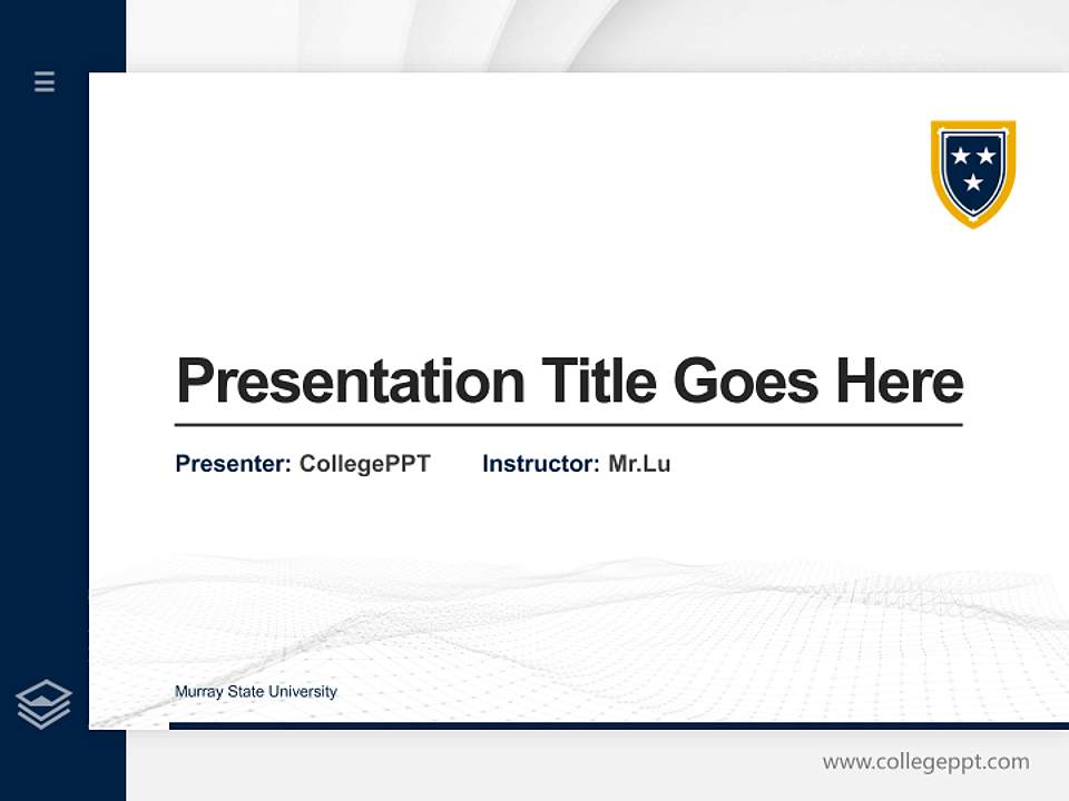 Murray State University Thesis Proposal/Graduation Defense PPT Template4:3 ratio PPT effect preview image5