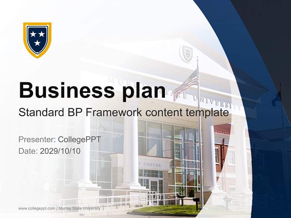 Murray State University Competition/Entrepreneurship Contest PPT Template4:3 ratio PPT effect preview image9