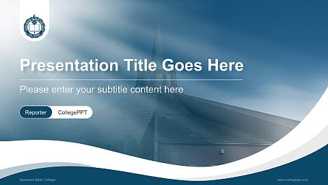 Nazarene Bible College Lecture Sharing and Networking Event PPT Template