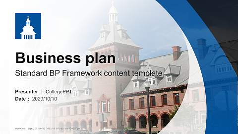 Mount Aloysius College Competition/Entrepreneurship Contest PPT Template
