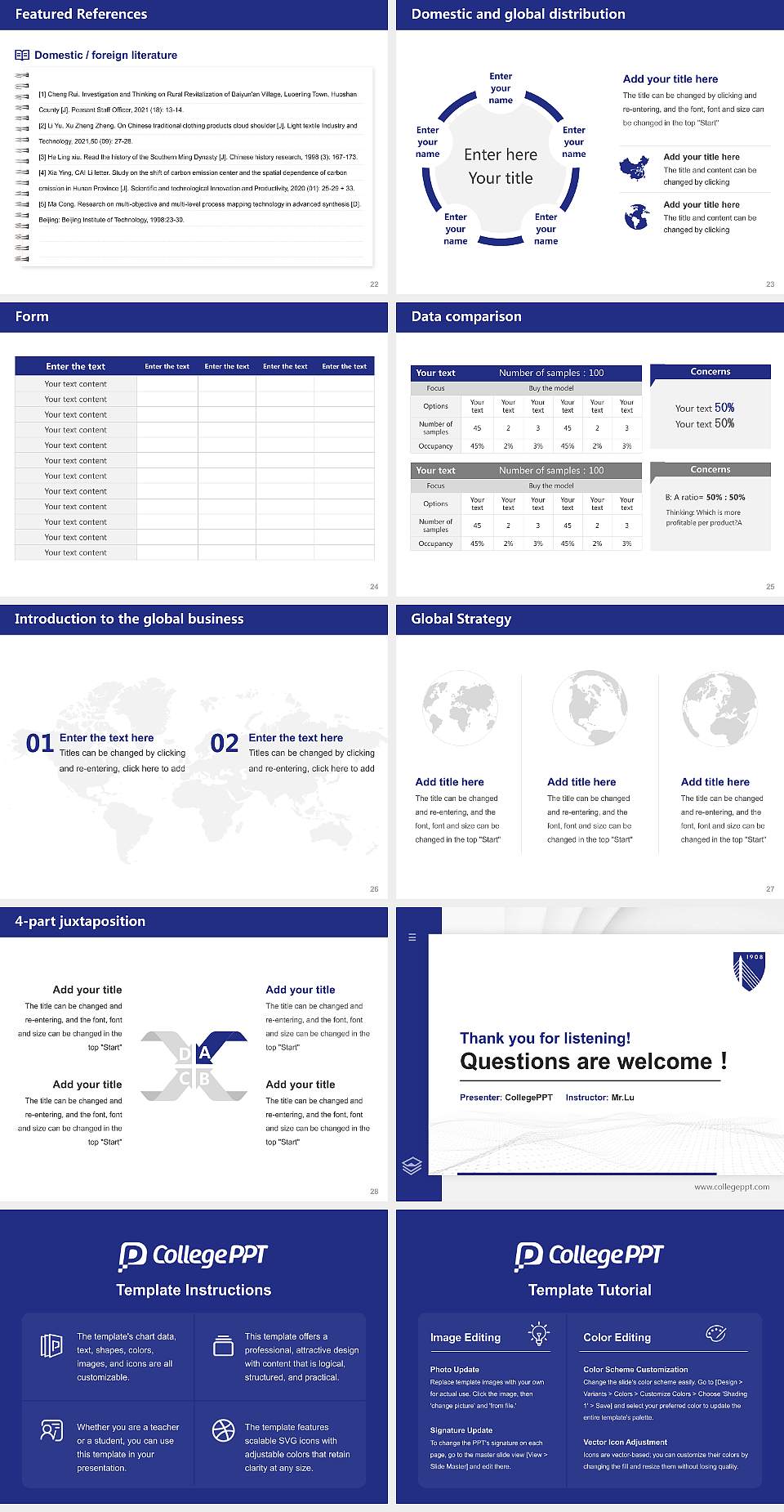 New England Law-Boston Thesis Proposal/Graduation Defense PPT Template4:3 ratio PPT effect preview image4
