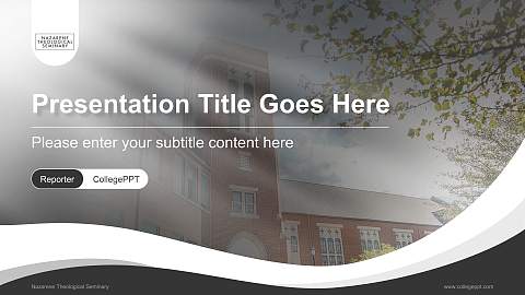 Nazarene Theological Seminary Lecture Sharing and Networking Event PPT Template