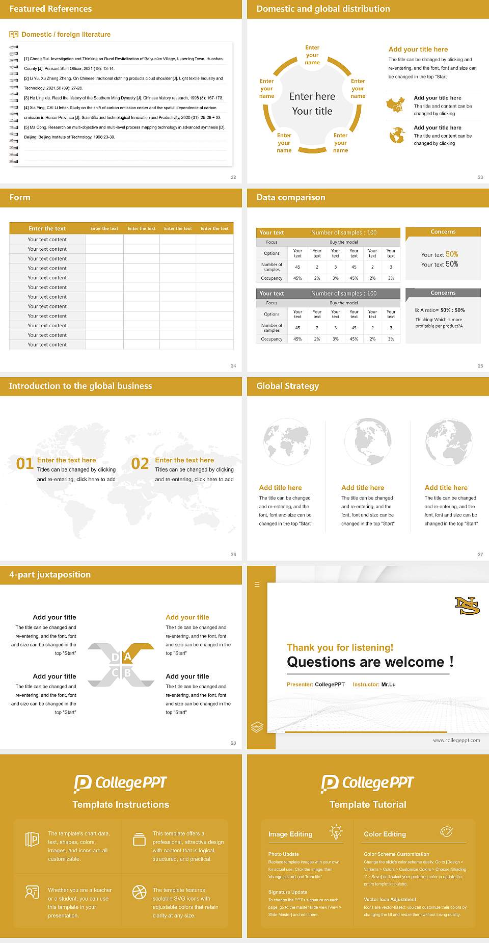 Nevada State College Thesis Proposal/Graduation Defense PPT Template4:3 ratio PPT effect preview image4
