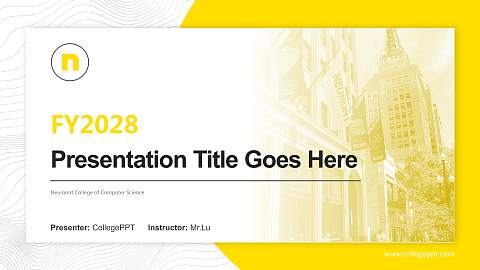 Neumont College of Computer Science Academic Presentation/Research Findings Report PPT Template