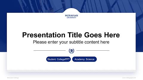 Moravian College National Scholarship Defense PPT Template