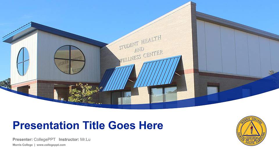 Morris College Course/Courseware Creation PPT Template16:9 ratio PPT effect preview image