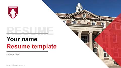 Monmouth College Resume PPT Template