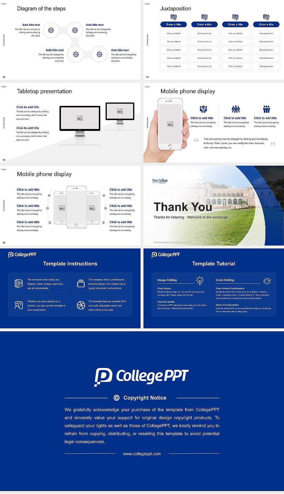 New College of Florida Competition/Entrepreneurship Contest PPT Template16:9 ratio PPT effect preview image9