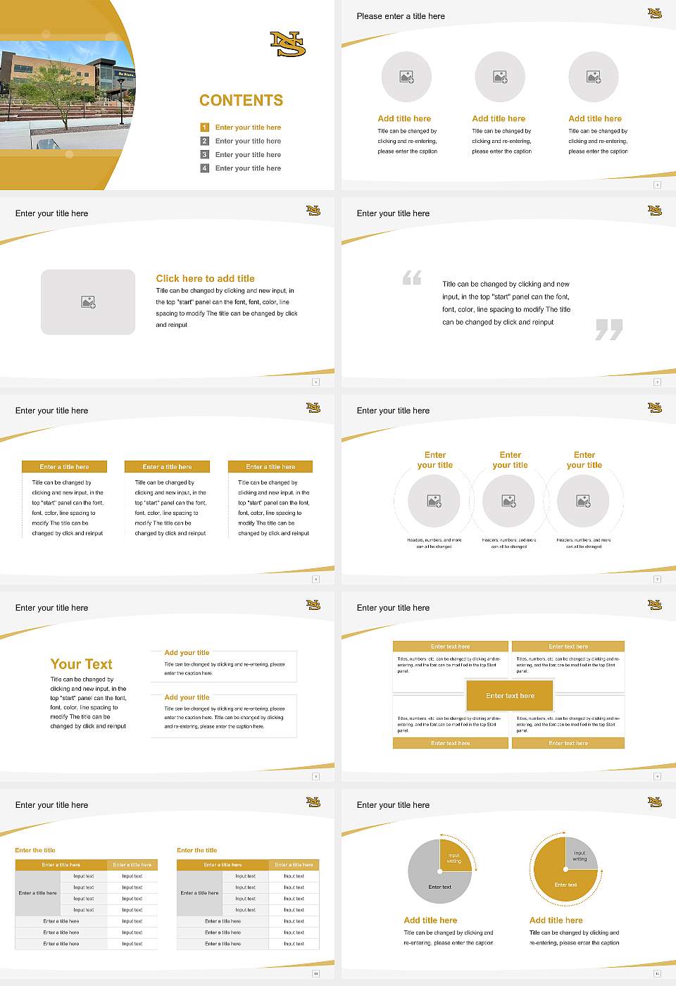 Nevada State College Course/Courseware Creation PPT Template16:9 ratio PPT effect preview image2