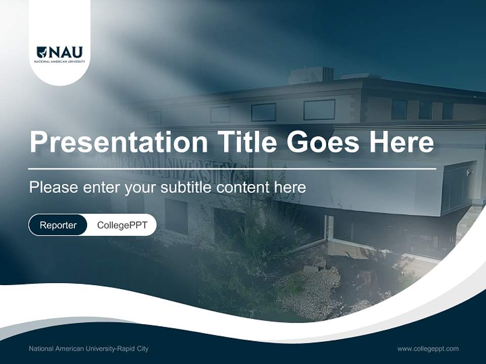 National American University-Rapid City Lecture Sharing and Networking Event PPT Template4:3 ratio PPT effect preview image4