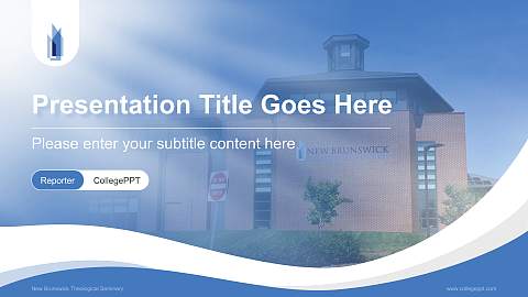 New Brunswick Theological Seminary Lecture Sharing and Networking Event PPT Template