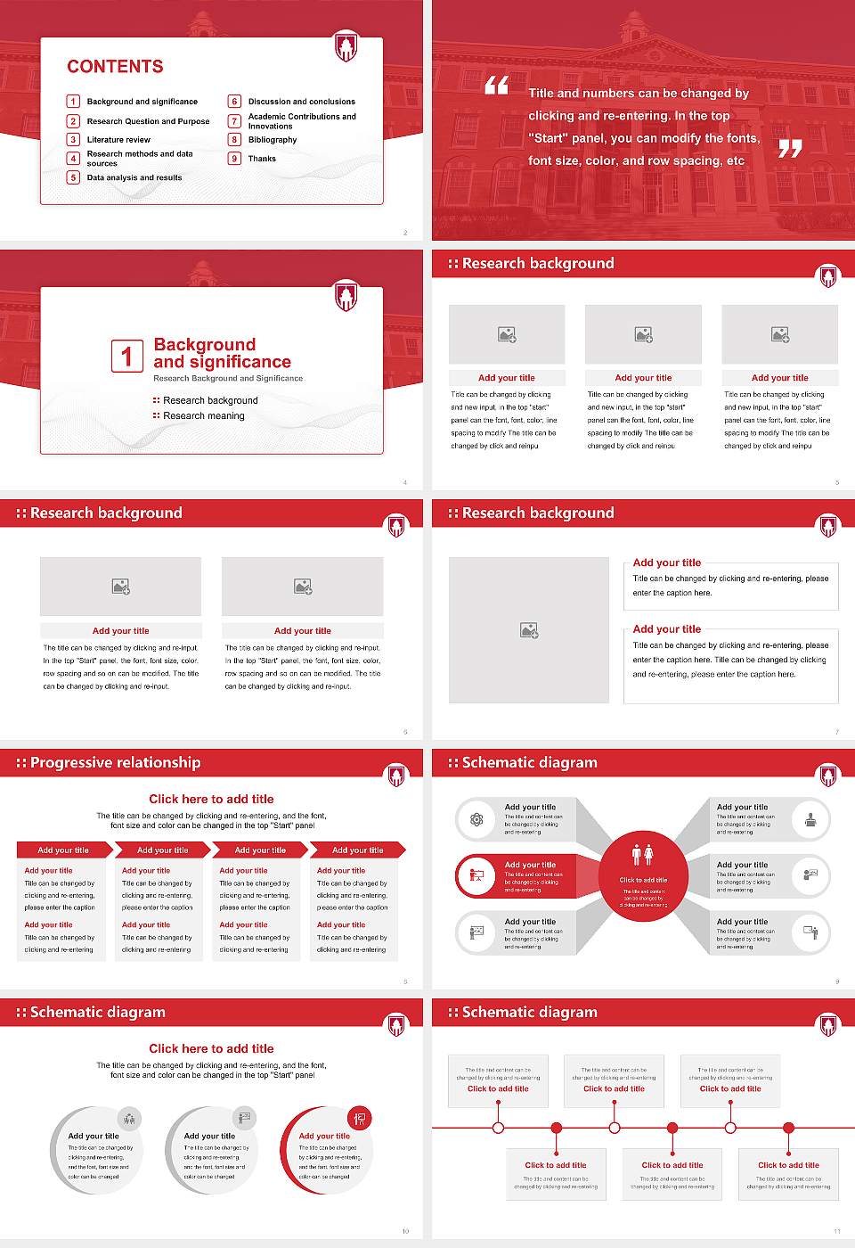 Monmouth College Graduation Thesis Defense PPT Template16:9 ratio PPT effect preview image2