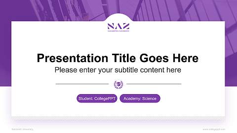 Nazareth University National Scholarship Defense PPT Template