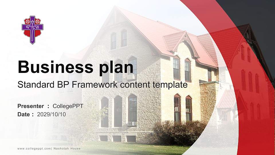 Nashotah House Competition/Entrepreneurship Contest PPT Template16:9 ratio PPT effect preview image