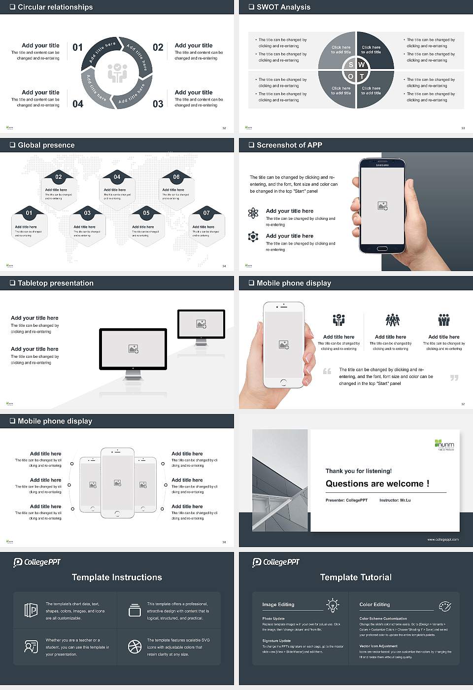 National University of Natural Medicine General Purpose PPT Template16:9 ratio PPT effect preview image5