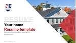 New England College Resume PPT Template