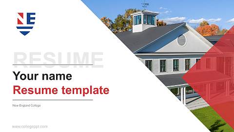 New England College Resume PPT Template