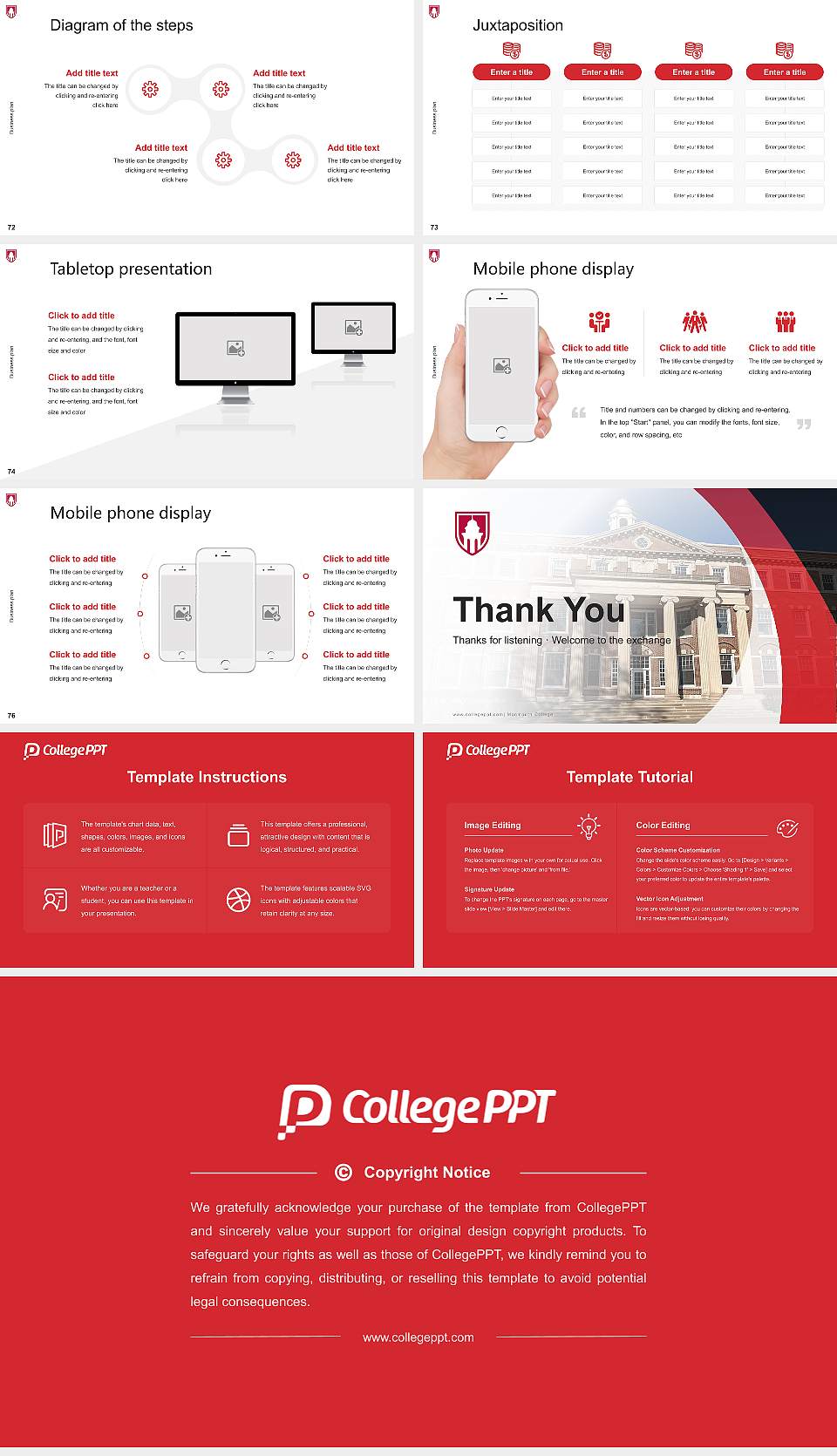 Monmouth College Competition/Entrepreneurship Contest PPT Template16:9 ratio PPT effect preview image9