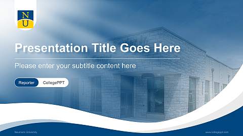 Neumann University Lecture Sharing and Networking Event PPT Template