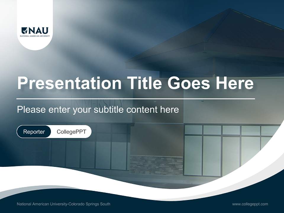 National American University-Colorado Springs South Lecture Sharing and Networking Event PPT Template4:3 ratio PPT effect preview image4