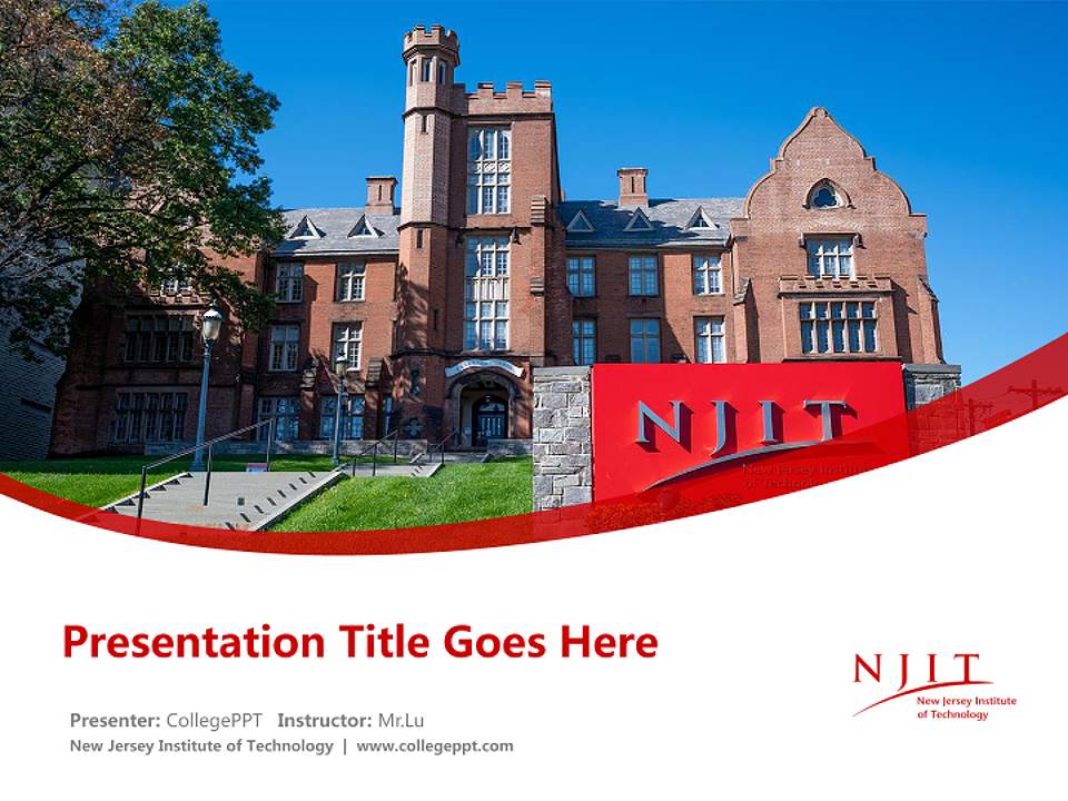New Jersey Institute of Technology Course/Courseware Creation PPT Template4:3 ratio PPT effect preview image5