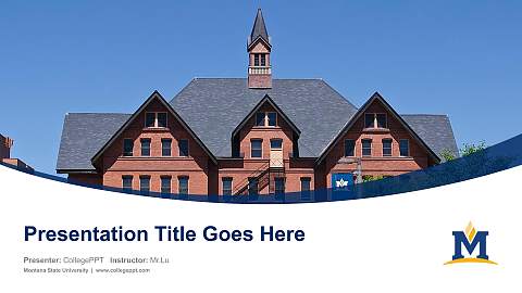 Montana State University Course/Courseware Creation PPT Template