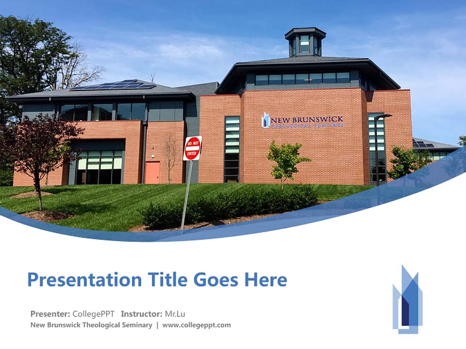 New Brunswick Theological Seminary Course/Courseware Creation PPT Template4:3 ratio PPT effect preview image5