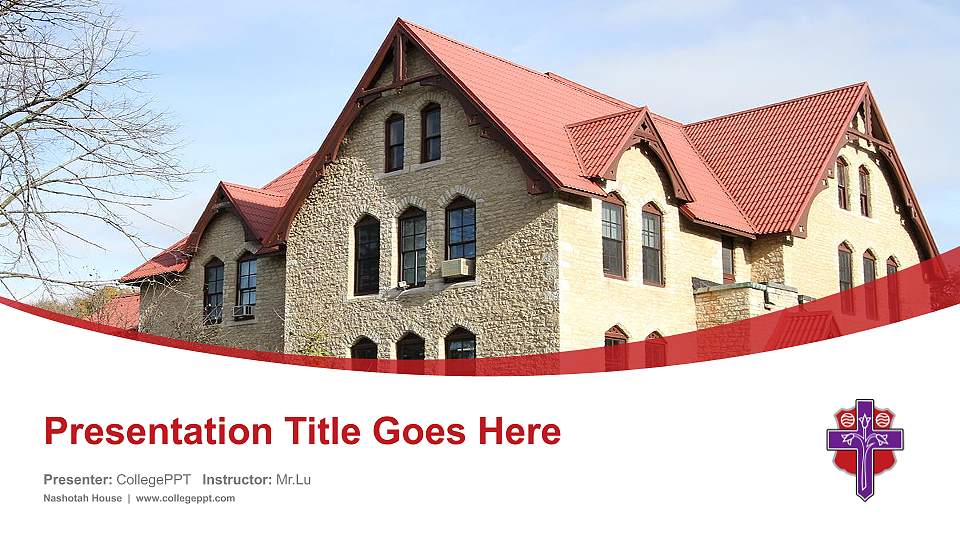 Nashotah House Course/Courseware Creation PPT Template16:9 ratio PPT effect preview image
