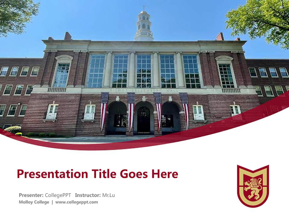 Molloy College Course/Courseware Creation PPT Template4:3 ratio PPT effect preview image5